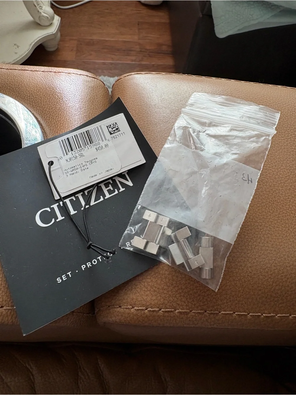 Citizen Silver Stainless Steel Watch with Blue Dial